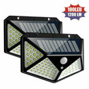 100 LED Solar Power PIR Motion-Sensor Wall Lights Outdoor Waterproof Lamp G H0B5
