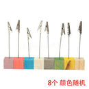 Pack of 8Memo Clip Name Place Card Holder Table Number Picture Note Stand O9J3