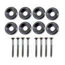 8 Pcs Electric Guitar Neck Joint Mounting Ferrules Bushings With Screws 14mm