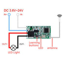 433Mhz 1CH RF Relay Receiver Wireless Remote Control Light Switch Micro ModuME