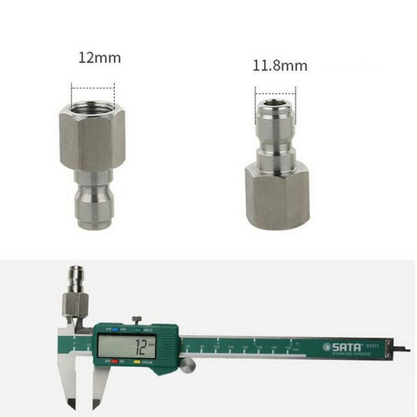 6Pcs Pressure Washer Quick Connector Easy Connect Fitting 1/4" G Male Pipe