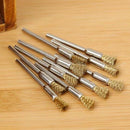 5PCS Mini Wire Brush Brushes Brass Cup Wheel for Grinder or Drill 3x5MM Set New