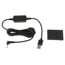 ACK-E15 USB Power Cable + DR-E15 Dummy Battery for  EOS 100D Rebel SL1
