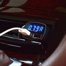 4In1 Dual USB Digital LED Display Car Charger Adapter Voltage DC 5V Tester New
