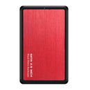 2.5 inch Hard Disk Mobile Case USB 3.0 to SATA HDD SSD Enclosure (Red) A