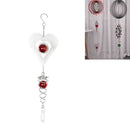 Wind Spinner Stabilizer Gazing Ball Spiral Tail Cyclone Yard , Red Heart