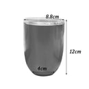 Novelty Stainless Thermal Insulated Mug Egg-shape Cup Coffee Light Green