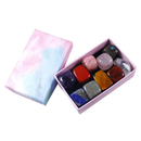 10pcs Natural Chakra Healing Stone Case Polishing Yoga Reiki Crystal Gravel Kit