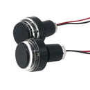 2 Piece 12V Led Motorcycle Handlebar Tail Flashing Turn Signal 22Mm Yellow