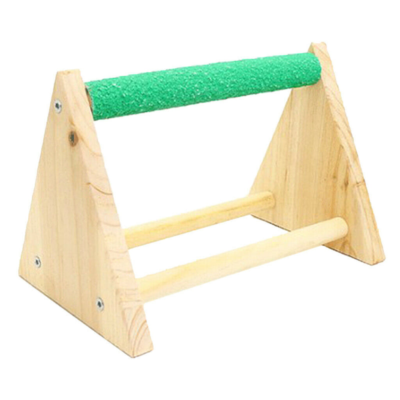 Wooden Parrots Perch Tabletop Grinding Bird