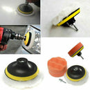 Car Polisher Gross Polishing Buffer Buffing Pad Kit Set Drill Adapter Tool- Q8H0
