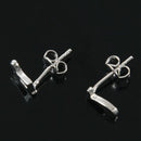 1 Pair Silvering lovely Musical note earrings