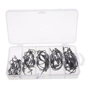 50pcs Weighted Superline Spring Hooks Set Lead Head Jig Fishing Hook for Soft