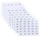 10 Sheets Clear Waterproof Paper Adhesive Label Stickers For Cosmetics Bott BX