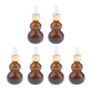 24 pcs Amber Empty Refillable Glass Dropper Bottle For Essential Oil Makeup