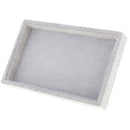 Grey Luxury Velvet Necklace Earring Bracelet Tray Storage Case Organizer