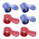 Qty6 Motorcycle Quad Bike Cruise Control Throttle Assist Wrist Rest Blue&Red