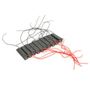 10x Single Slot AAA Mobile Battery Clip Case Holder Box with Wire Leads DIY A