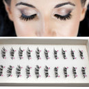 10 Pair Half/Mini/Coner Winged Cross False Eyelashes Handmade Black Eye Lashes