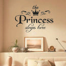Removable Princess Sleeps Wall Stickers Art PVC Decals Baby Girls Room Decor  JR