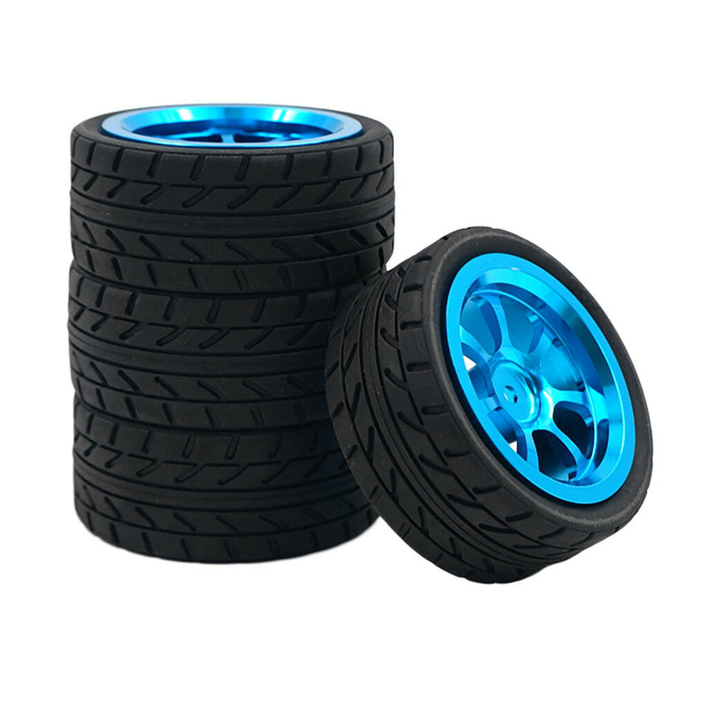 Front & Rear Alum Wheel Rubber Tire Tyre Set for WLtoys A949 A959 A969 A979
