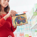 DIY Elephant Special Shaped Diamond Painting Wristlet Clutch Zipper Wallet