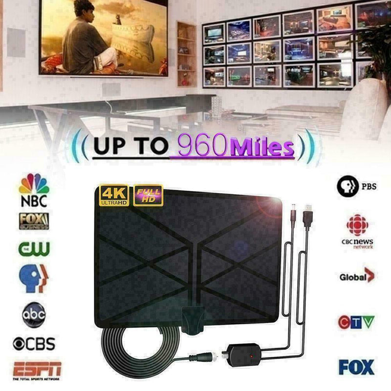 960Mile Range Antenna TV Digital 4K HD Skywire Antena Digital Indoor HDTV F Q9X2