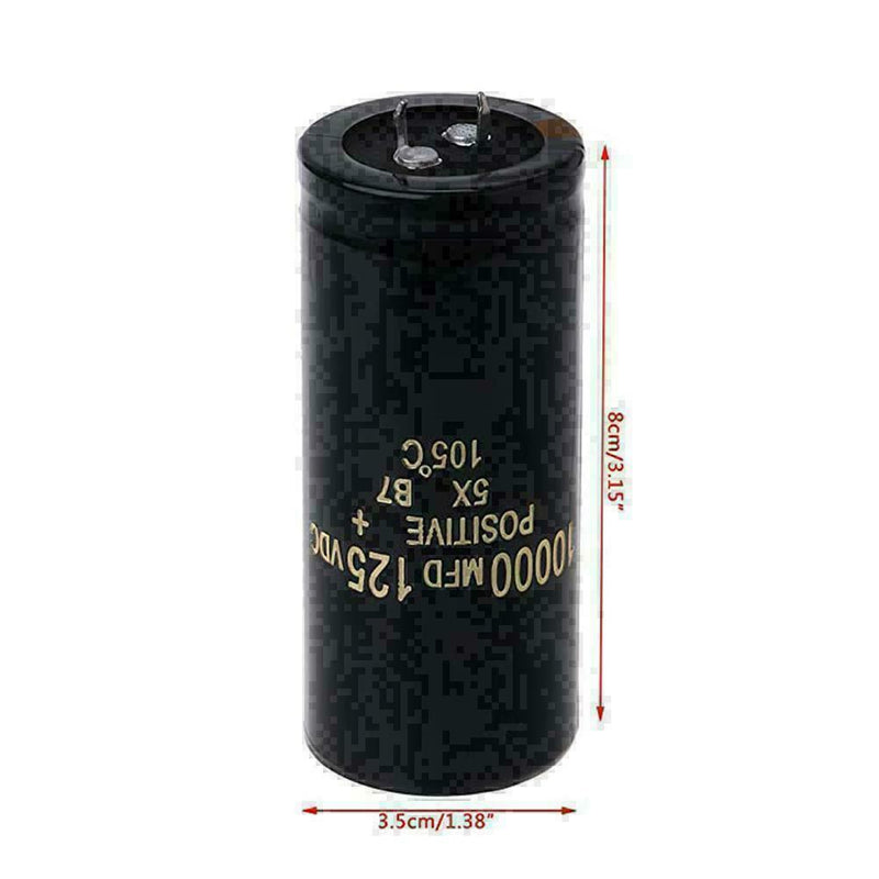 Electrolytic Capacitor 125V 10000uF 35x80mm can replace 120V 100V Audio Fav P4I6