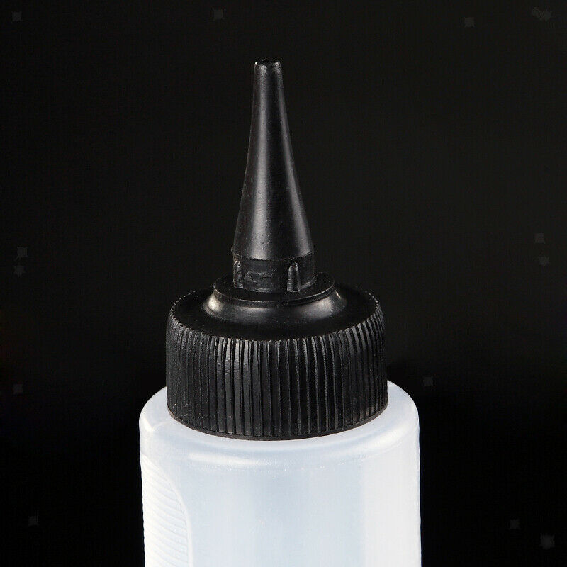 3Pcs 150ml Plastic Salon Applicator Measuring Bottle Nozzle Tip for Hairdressing