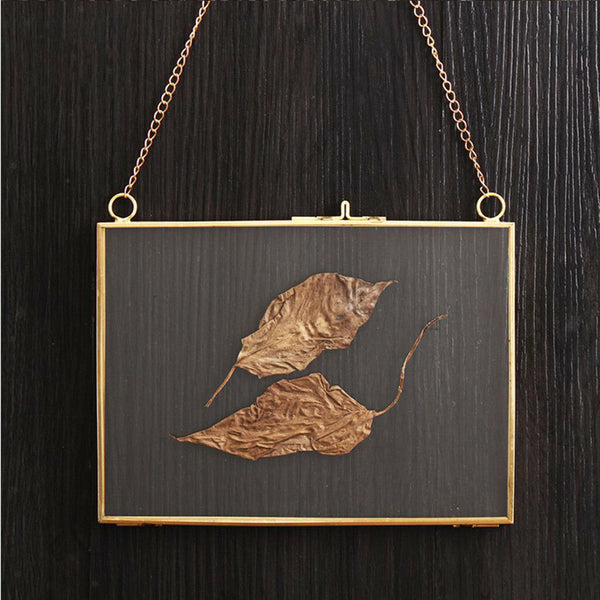 Metal & Glass Hanging Photo Frame Portrait & Landscape & Specimen 18x13cm #A