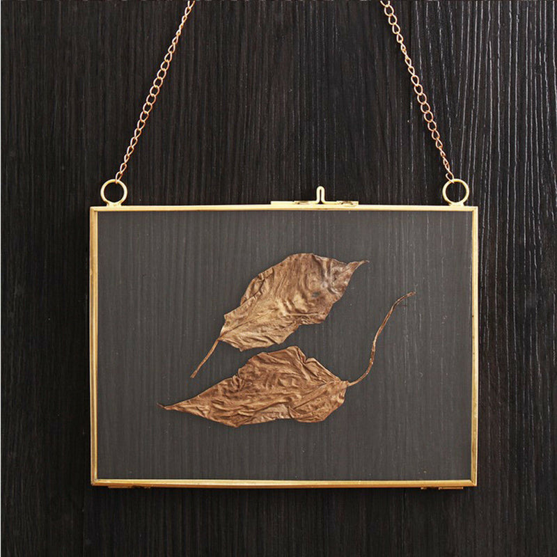 Metal & Glass Hanging Photo Frame Portrait & Landscape & Specimen 18x13cm