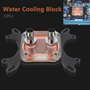 50mm Copper Base CPU Water Cooling Block Computer Durable Professional For Intel