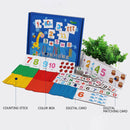 Kindergarten Wooden Counting Sticks + Number Cards Set Math Toys for Kids