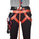 Climbing Harness,Safe Seat Belts for Tree/Rock Climbing Training Caving Red