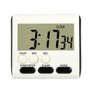 Digital Kitchen Timer Easy To Read Loud Beep Black Magnetic Free Stand