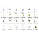 Jewelry Making Findings Supplies Kit with Open Jump Rings, Lobster Clasps,