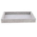 2xGrey Luxury Velvet Necklace Earring Bracelet Tray Storage Case Organizer