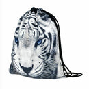 Pattern Drawstring Gym Bag Cute Backpack Gift Polyester School Rucksack R4H6