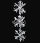 60Pcs Classic White Snowflake Ornaments Christmas Holiday Party Home Decor $ TE