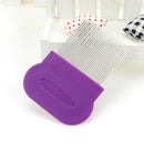Comb Head Hair Lice Nit Pet Safe Flea Eggs Dirt Dust Remover Steel Tooth BrushXP