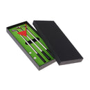 Golf Pen Set Mini Desktop Golf Game Putting Green Flag Ballpoint Pens Red