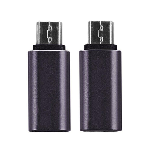 2 x Black USB C Type C Female to Micro USB Male Converter Adapter for Nexus #gib