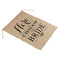 "Here Comes the Bride" Wedding Rustic Ceremony Burlap Banner For Flower Chi B7Z4