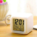 7 Color LED Change Digital Glowing Alarm Clock Night For Bedro Child New Li K9D2