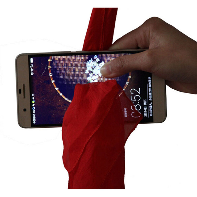 Magic Red Silk Thru Phone by Close-Up Street Magic Trick Show Prop Tool  Z