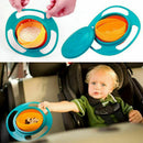 2xSpecial Feeding Toddler Gyro Bowl Dishes 360 Rotating Cup Avoid Food Spill