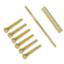 1set Portable 6-String Guitar Bridge Pins Saddle Nut Acoustic Guitar Accesso Kw
