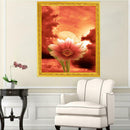 5D DIY Full Drill Diamond Painting Lotus Sunset Cross Stitch Embroidery