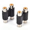Double 2 * RCA Phono Coupler Female to Female Audio Video Adaptor Connector  Z