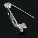 20 Brooch Bar Backs Safety Pins Catch Findings Small 20mm P4R4